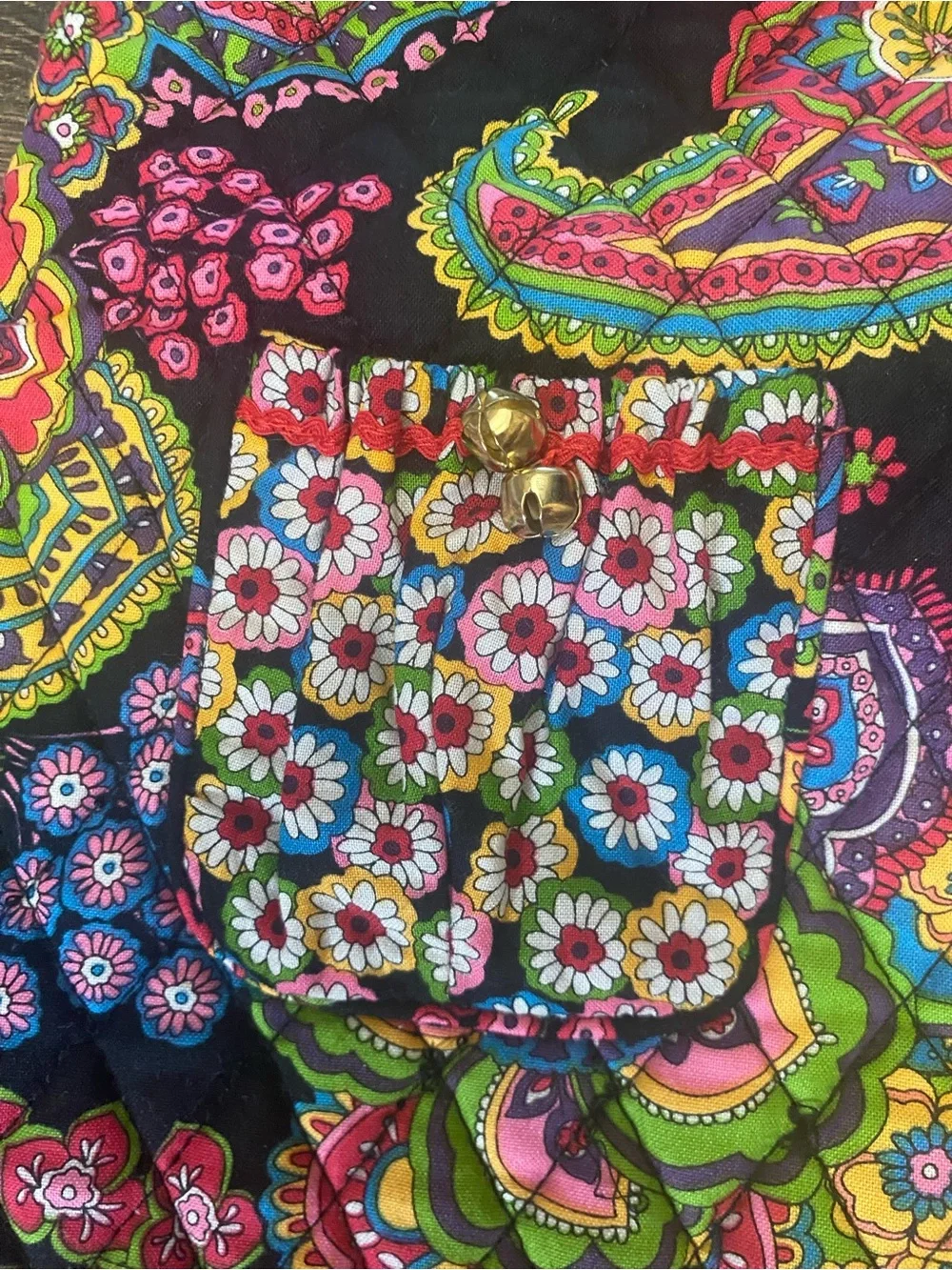 Vera Bradley Symphony In Hue Paisley Quilted Christmas Stocking Retired Pattern